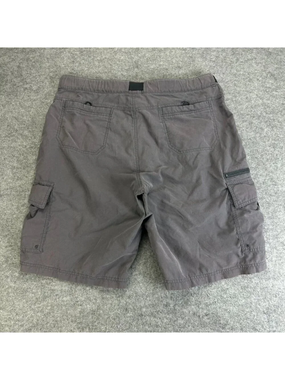 Nike ACG Cargo Shorts Mens 36 Dark Gray Flat Front Zipped Pocket Outdoor Hiking